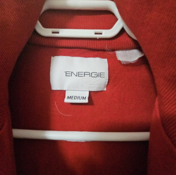 Men's Energie Red Medium Athletic Jacket - Picture 4 of 5